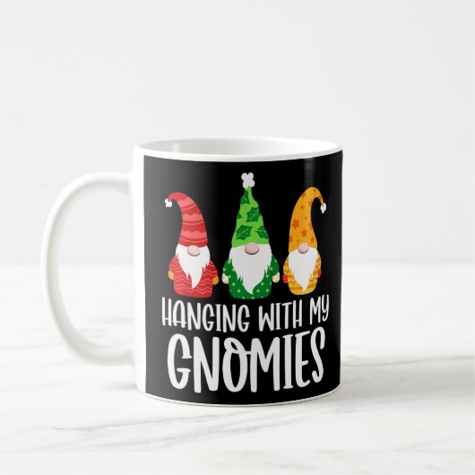 Hangen met mijn kerstfamilie van Gnomies Koffiemok (Links)