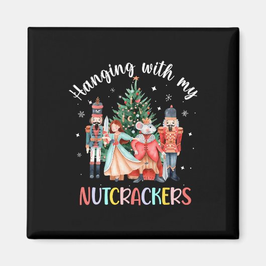 Hangen met mijn Nutcrackers Squad kerstballet Magneet (Voorkant)