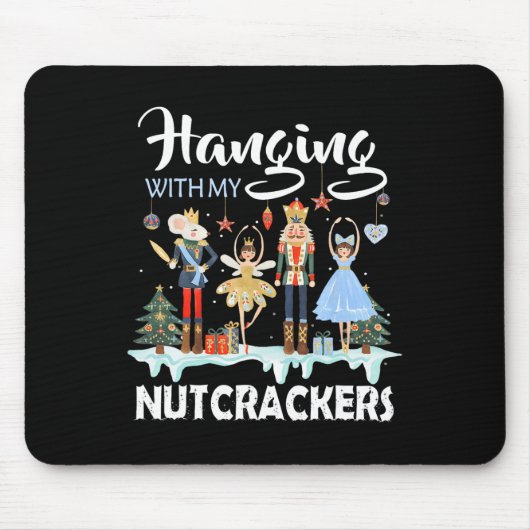Hangen met mijn Nutcrackers Squad kerstballet Muismat (Voorkant)