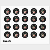 Hangen met mijn Nutcrackers Squad kerstballet Ronde Sticker (Vel)