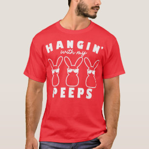 Hangen met mijn peps konijnenkostuum Easter D T-shirt