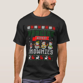 Hangen met mijn sneeuwpoppen lelijke trui voor Ker T-shirt