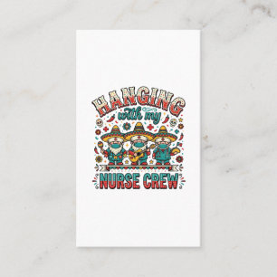 Hangen Met Mijn Verpleegkundige Crew Feest Verplee Visitekaartje