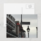 Hangen op Bourbon Street Briefkaart (Voorkant / Achterkant)