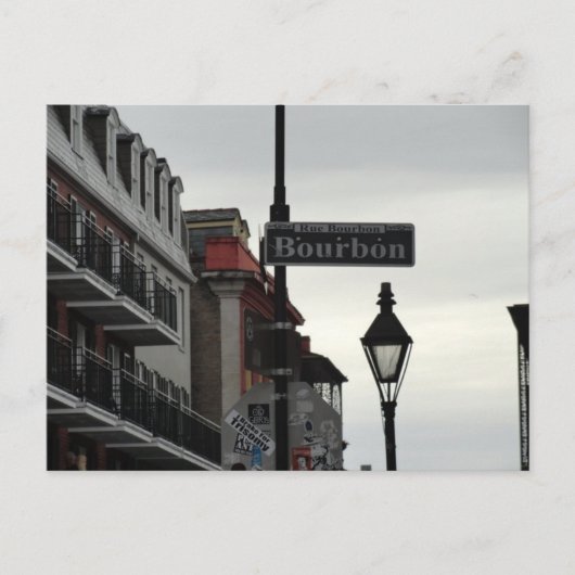 Hangen op Bourbon Street Briefkaart (Voorkant)