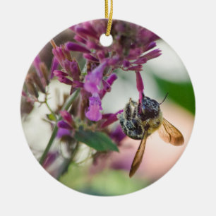 Hangen op Hummingbird Mint Keramisch Ornament