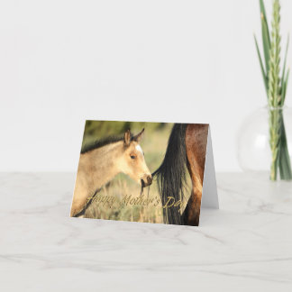 Hangen op mama Wild Mustangs Moederdag Kaart
