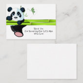 Hangen Panda Dank je wel Notitiekaartje (Voorkant / Achterkant)