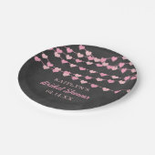 Hangen String Love Harten Bruiloft Feest Papieren Bordje (Gekanteld)