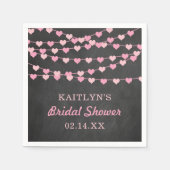 Hangen String Love Harten Bruiloft Feest Servet (Voorkant)