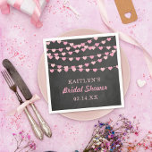 Hangen String Love Harten Bruiloft Feest Servet