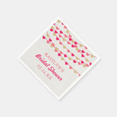 Hangen String Love Hearts Bruiloft Feest Servet (Hoek)