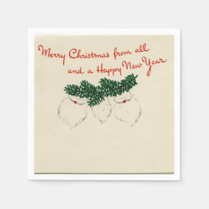 Hangen van Santa Beards Paper Napkin Servetten