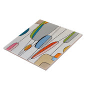 Hangend aan een draad 6 x 6 Keramische Tegel Tegeltje (Zijkant)