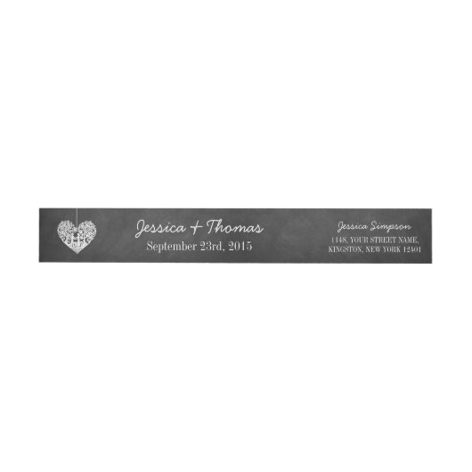Hangend Collectie van de Hart Tree Chalkboard Wedd (Individueel)