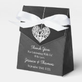 Hangend Collectie van de Hart Tree Chalkboard Wedd Bedankdoosjes (Voorkant Zijde)