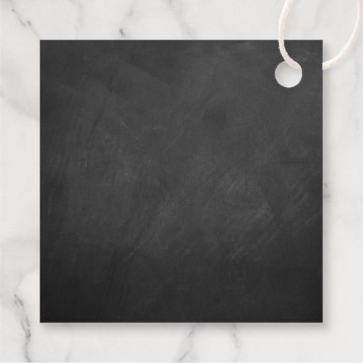 Hangend Collectie van de Hart Tree Chalkboard Wedd Bedankjes Labels (Achterkant)