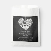 Hangend Collectie van de Hart Tree Chalkboard Wedd Bedankzakje (Voorkant)