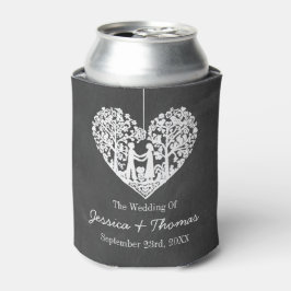 Hangend Collectie van de Hart Tree Chalkboard Wedd Blikjeskoeler