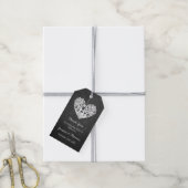 Hangend Collectie van de Hart Tree Chalkboard Wedd Cadeaulabel (Met Touw)