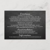 Hangend Collectie van de Hart Tree Chalkboard Wedd Informatiekaartje (Achterkant)