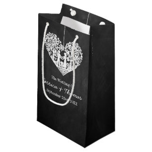 Hangend Collectie van de Hart Tree Chalkboard Wedd Klein Cadeauzakje