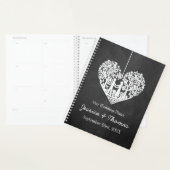 Hangend Collectie van de Hart Tree Chalkboard Wedd Planner (Display)