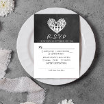Hangend Collectie van de Hart Tree Chalkboard Wedd RSVP Kaartje<br><div class="desc">Dit krijtbord bruiloft collectie is ideaal voor elk stel van plan een romantisch huwelijksfeest. Deze RSVP-kaarten kunnen worden gepersonaliseerd voor uw speciale gelegenheid en zou de perfecte antwoordkaart maken voor elke bruiloft,  vrijgezellenfeest,  verlovingsfeest,  verjaardagsfeestje en nog veel meer. Overeenkomende bruidsartikelen zijn te vinden in het collectie.</div>