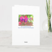 Hangend Fuchsia Plant/Happy Birthday/aanpasbaar Kaart (Achterkant)