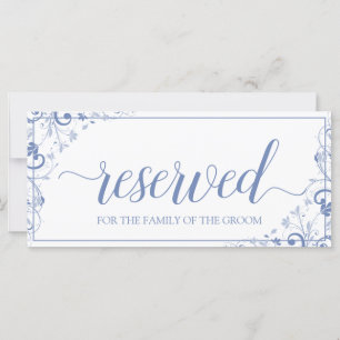 Hangend gereserveerd bord Chic Boeket- Blauw-gri