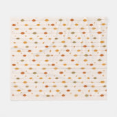 Hangend Herfstblad Patroon Fleece Deken (Voorkant (Horizontaal))