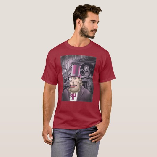 Hangend met Hyde mannen kastanjebruin T-shirt (Voorkant volledig)