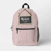 Hangend schoolbord Roze ID397 Bedrukte Rugzak (Voorkant)