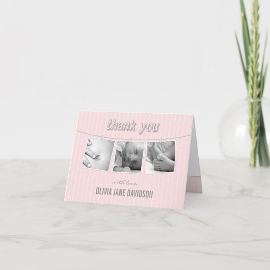 Hangende Afbeeldingen Bedankt Card (Voorkant)