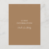 Hangende Bloemen Foliage Warm Romantisch Boho Deta Informatiekaartje (Achterkant)