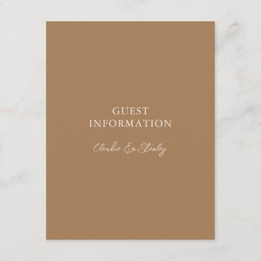 Hangende Bloemen Foliage Warm Romantisch Boho Deta Informatiekaartje (Achterkant)