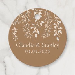 Hangende bloemen loof warm romantisch boho aards bedankjes labels