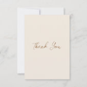 Hangende bloemen loof warm romantisch boho aards bedankkaart (Achterkant)