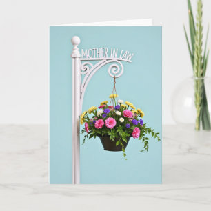 Hangende Bloemen Moeder Kaart