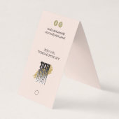 Hangende Blush Armband Display Prijs Label QR Visitekaartje (Voorkant)