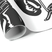  hangende bokshandschoenen Retro Fighter Cadeaupapier (Rol Hoek)
