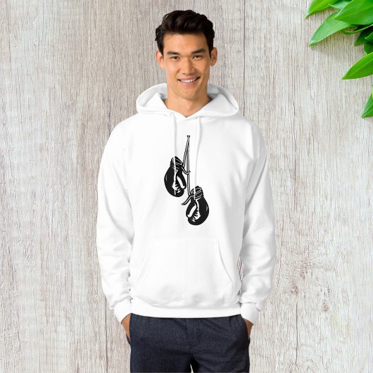  hangende bokshandschoenen Retro Fighter Hoodie