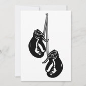  hangende bokshandschoenen Retro Fighter Kaart (Voorkant)