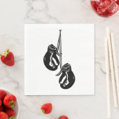  hangende bokshandschoenen Retro Fighter Servet (Insitu)