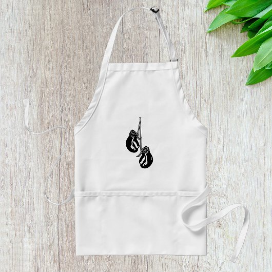 hangende bokshandschoenen Retro Fighter Standaard Schort