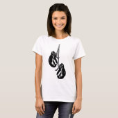  hangende bokshandschoenen Retro Fighter T-shirt (Voorkant volledig)
