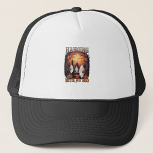 Hangende Boo Halloween Geesten Pompoenen Volle Maa Trucker Pet