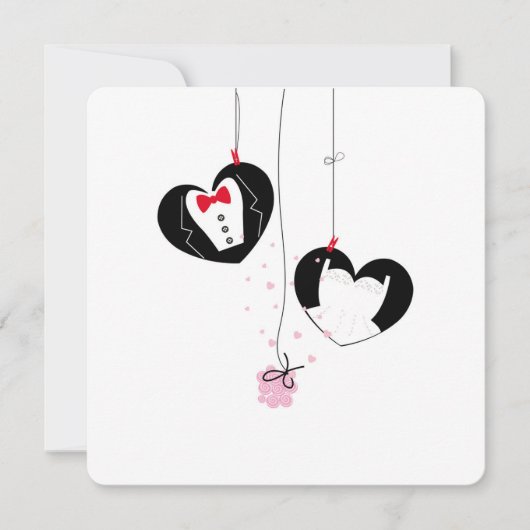 Hangende bruiloftssymbolen. Bride groom (Voorkant)