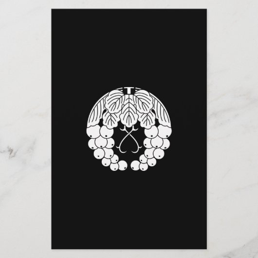 Hangende druiven briefpapier (Voorkant)