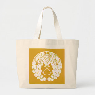 Hangende druiven grote tote bag